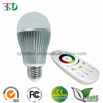 2013 New 2.4G Remote Control RGBW WiFi LED Bulb 9W (TD-XGBSRGB9-TR)